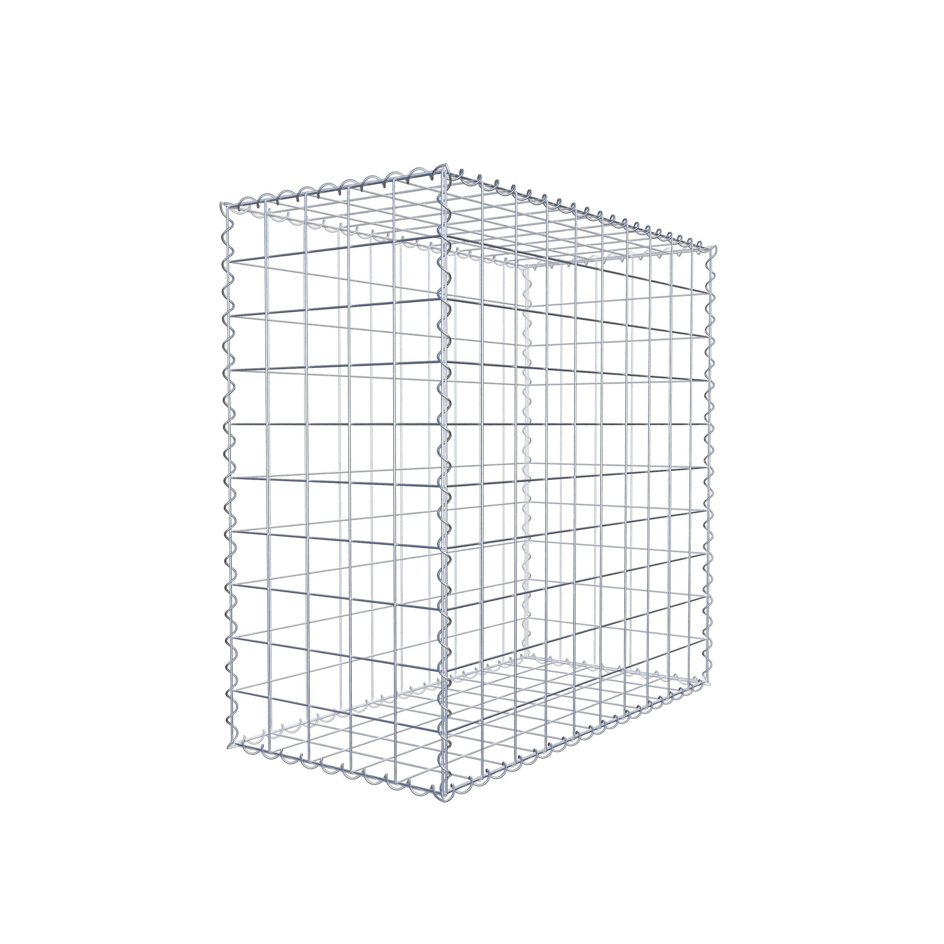 Set di 2 gabbioni 100 cm x 100 cm x 50 cm (L x H x P), maglia 10 x 10 cm, spirale