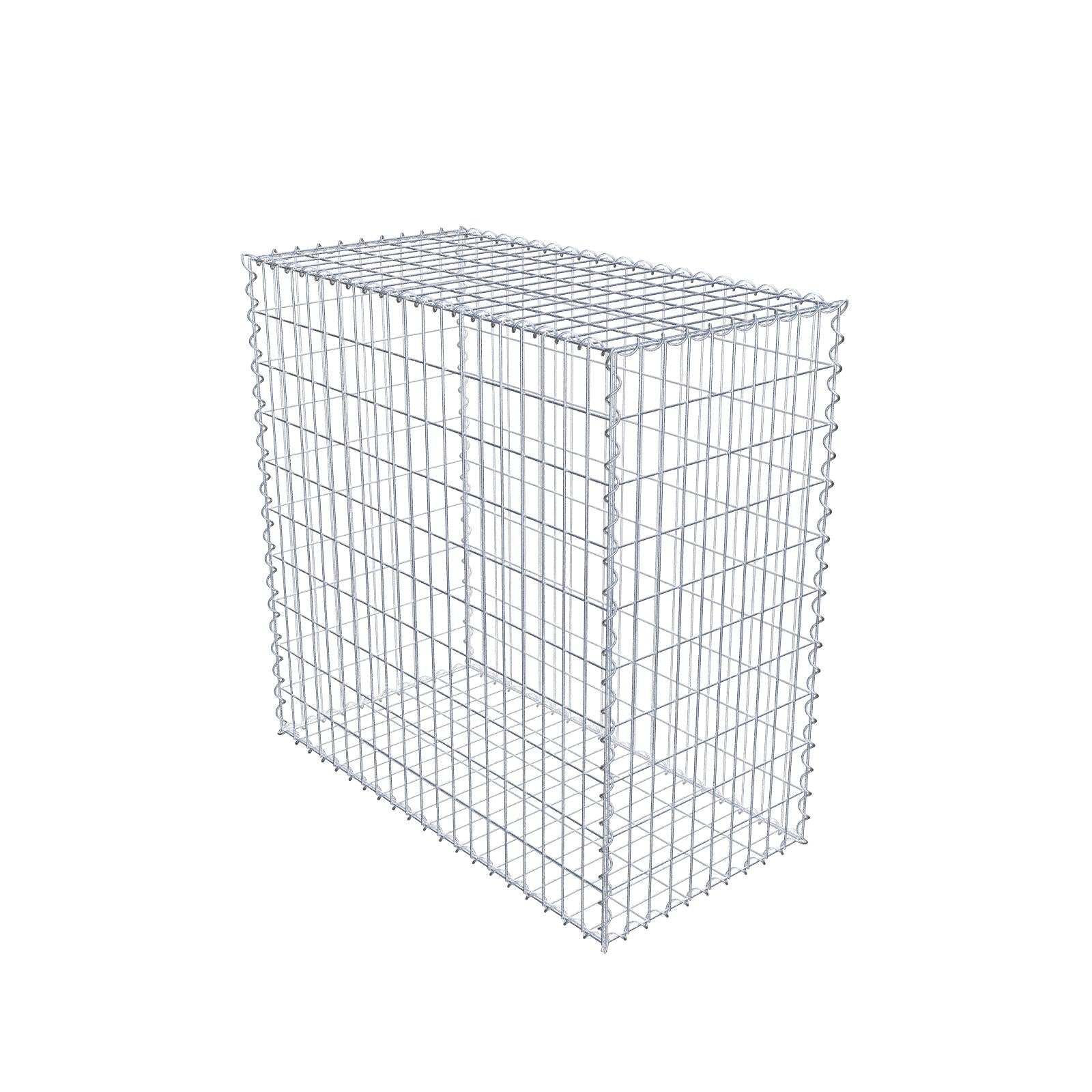 Set di 2 gabbioni 100 cm x 100 cm x 50 cm (L x H x P), maglia 5 x 10 cm, a spirale