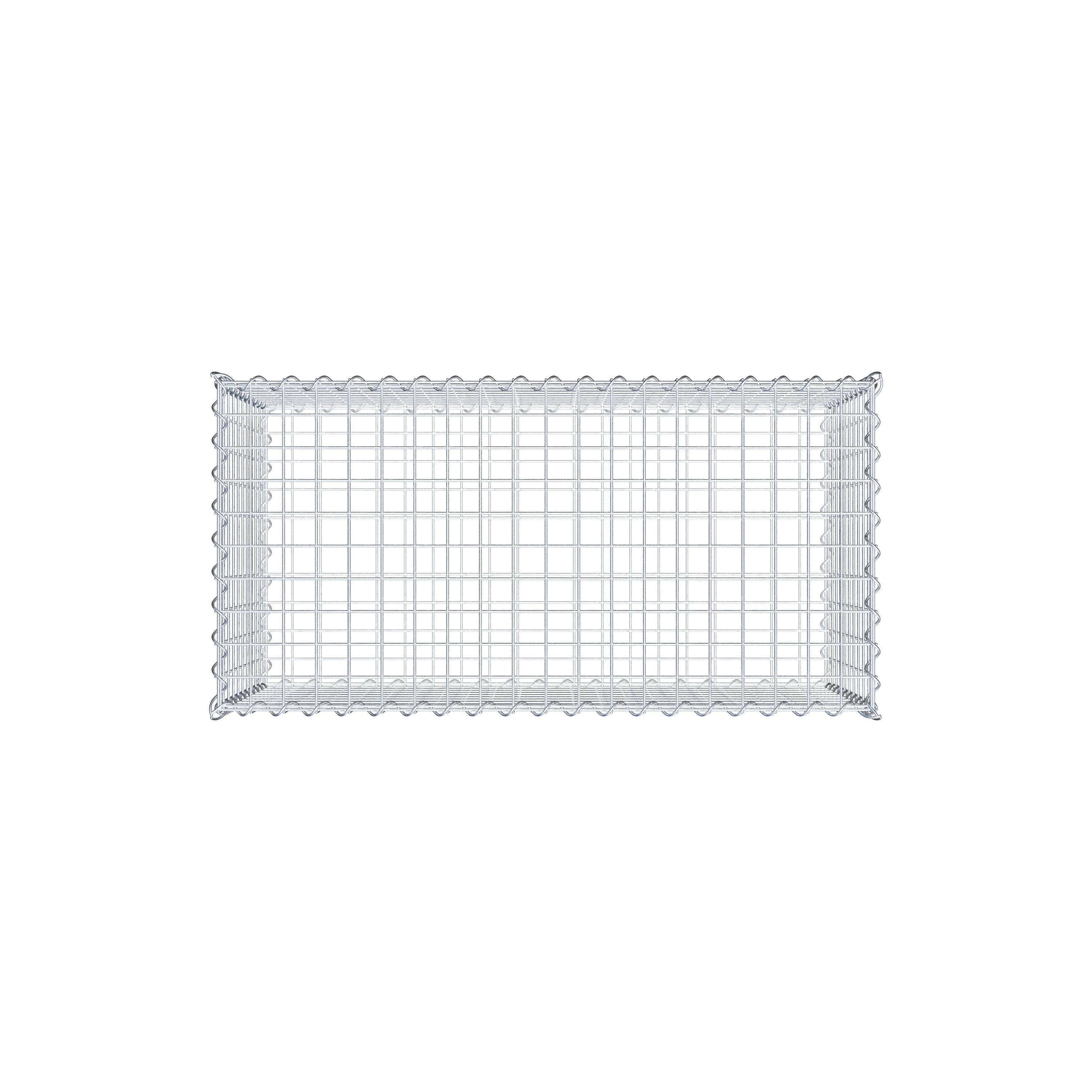 Set di 2 gabbioni 100 cm x 50 cm x 50 cm (L x H x P), maglia 5 x 5 cm, a spirale