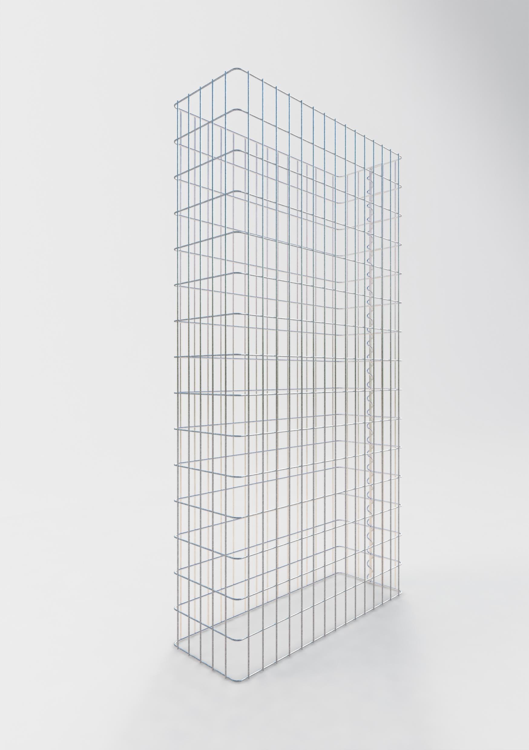 Gabion – Clôture en fil de fer galvanisé – 77 x 180 x 27 cm