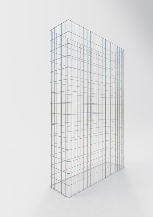 Clôture en gabion Longueur 97 cm, hauteur 160 cm, profondeur 27 cm, mailles 5 x 10 cm