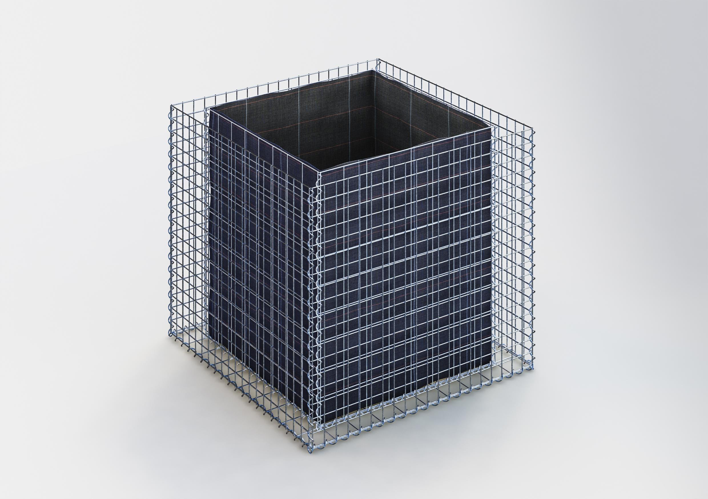 Raised bed square 100 cm x 90 cm x 100 cm (L x H x D), mesh size 5 x 5 cm, wall thickness 10 cm