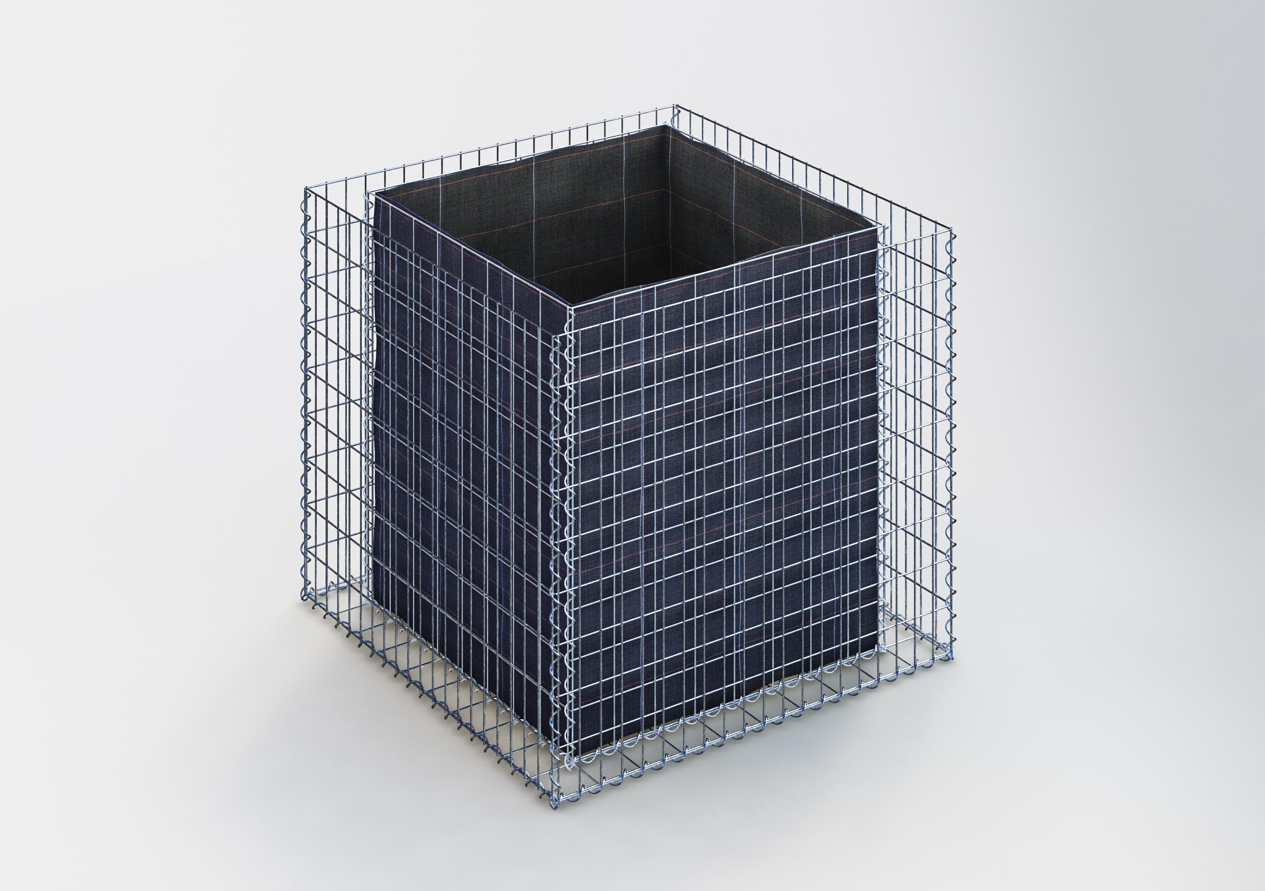 Raised bed square 100 cm x 90 cm x 100 cm (L x H x D), mesh size 5 x 10 cm, wall thickness 10 cm