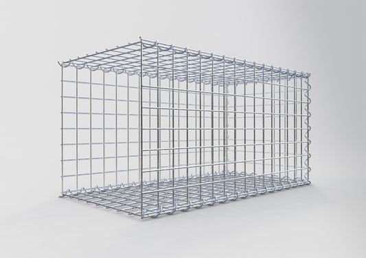 Gabião tipo 2 80 cm x 40 cm x 40 cm (C x A x P), malhagem 5 cm x 5 cm, espiral