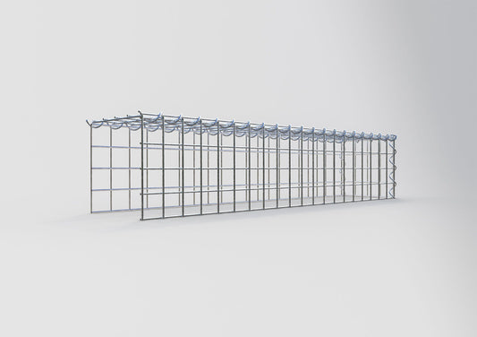 Gabião Tipo 4 100 cm x 20 cm x 20 cm (C x A x P), malhagem 5 cm x 5 cm, espiral