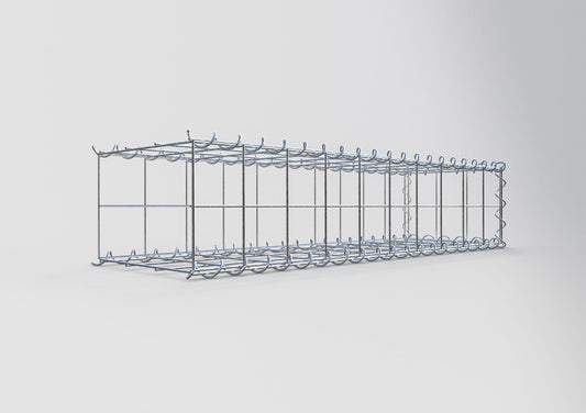 Anbaugabione Typ 2 100 cm x 20 cm x 30 cm (L x H x T), Maschenweite 10 cm x 10 cm, Spirale