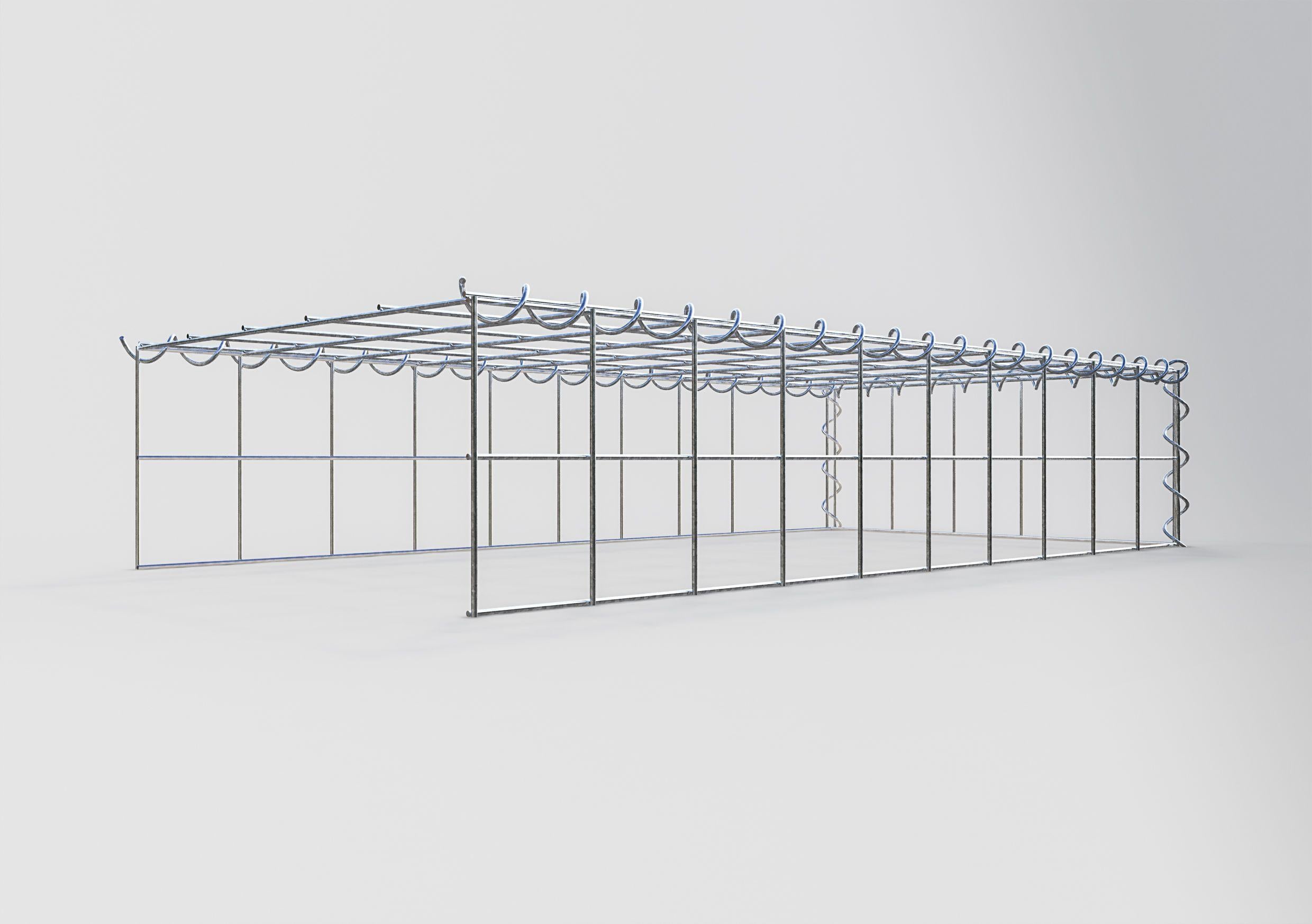 Gavión complementario tipo 4 100 cm x 20 cm x 50 cm (L x A x P), malla 10 cm x 10 cm, espiral