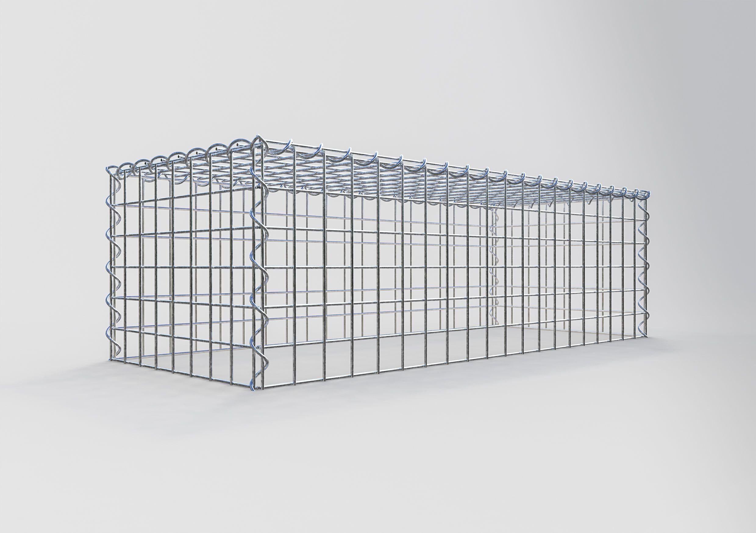 Gavión complementario tipo 3 100 cm x 30 cm x 40 cm (L x A x P), malla 5 cm x 5 cm, espiral