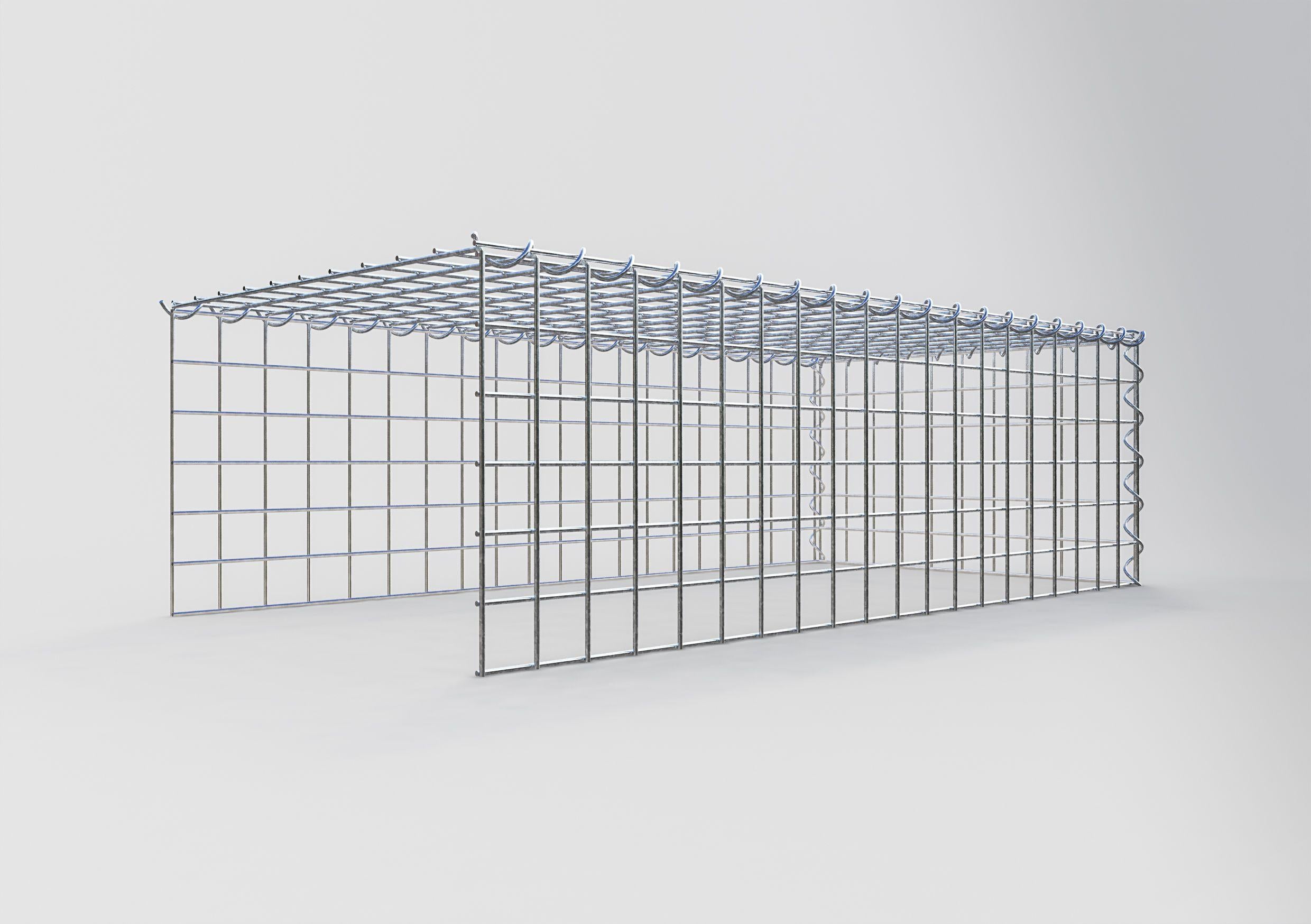 Gavión complementario tipo 4 100 cm x 30 cm x 50 cm (L x A x P), malla 5 cm x 5 cm, espiral