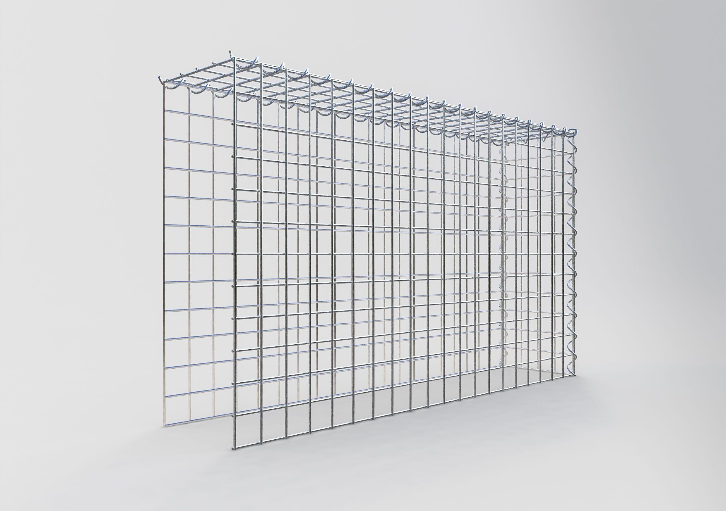 Gavión complementario tipo 4 100 cm x 60 cm x 20 cm (L x A x P), malla 5 cm x 5 cm, espiral