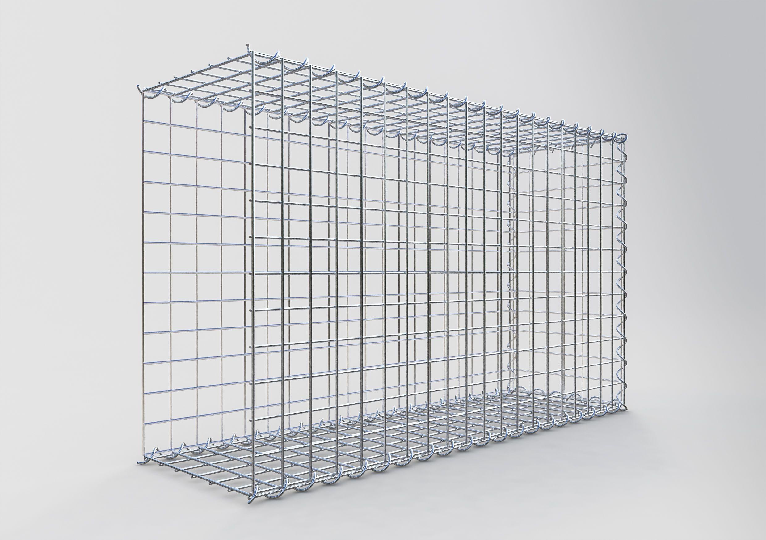 Gabbione aggiuntivo tipo 2 100 cm x 60 cm x 30 cm (L x A x P), maglia 5 cm x 5 cm, a spirale