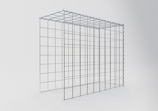 Gavión complementario tipo 4 100 cm x 80 cm x 40 cm (L x A x P), malla 10 cm x 10 cm, espiral