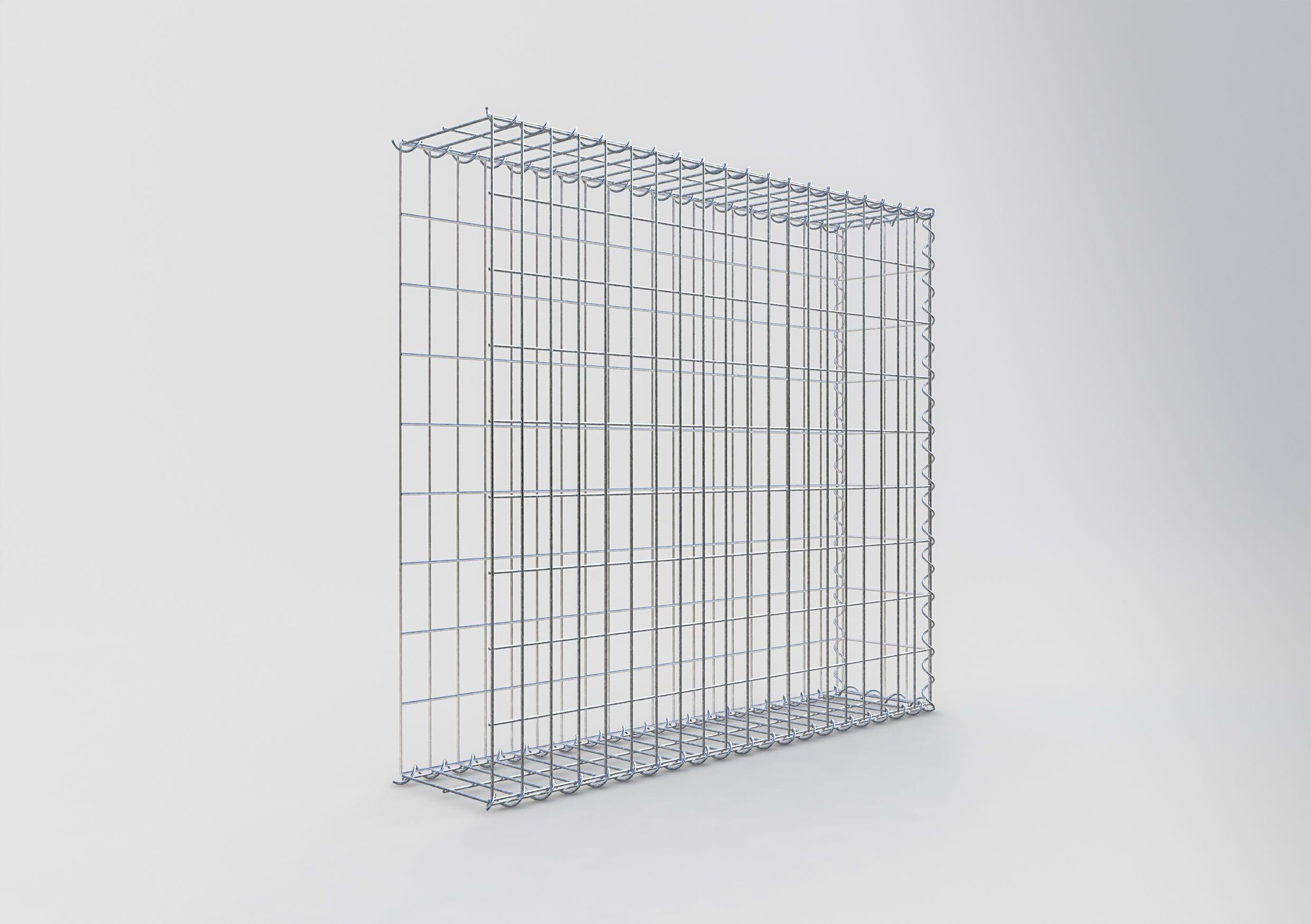 Gabbione aggiuntivo tipo 2 100 cm x 90 cm x 20 cm (L x H x P), dimensione maglia 5 cm x 10 cm, a spirale