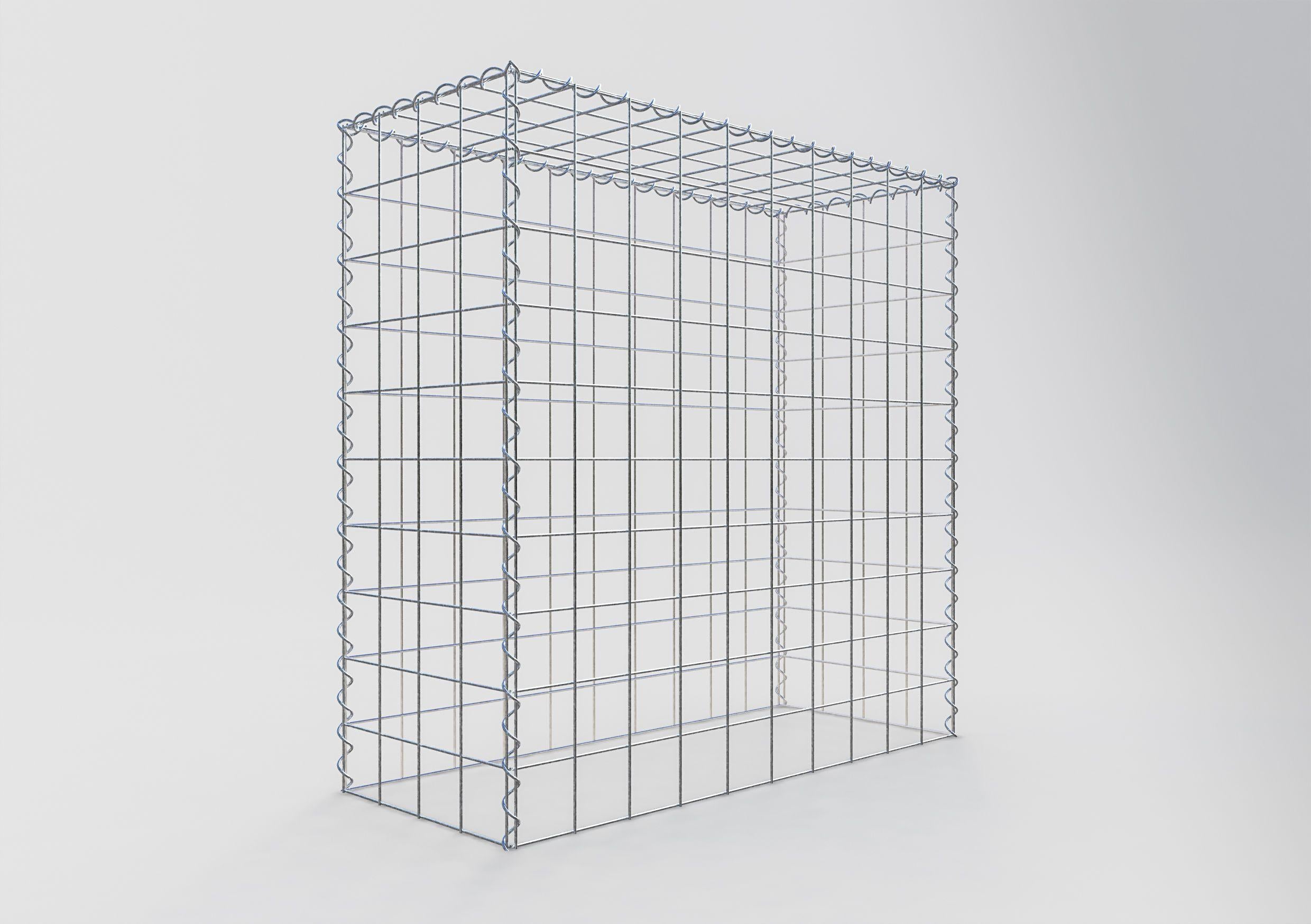 Add-on schanskorf type 3 100 cm x 100 cm x 40 cm (L x H x D), maaswijdte 10 cm x 10 cm, spiraal