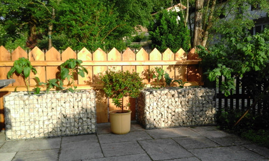 Rechthoekig verhoogd bed 100 cm x 50 cm x 50 cm (L x H x D), maaswijdte 5 x 5 cm, wanddikte 10 cm