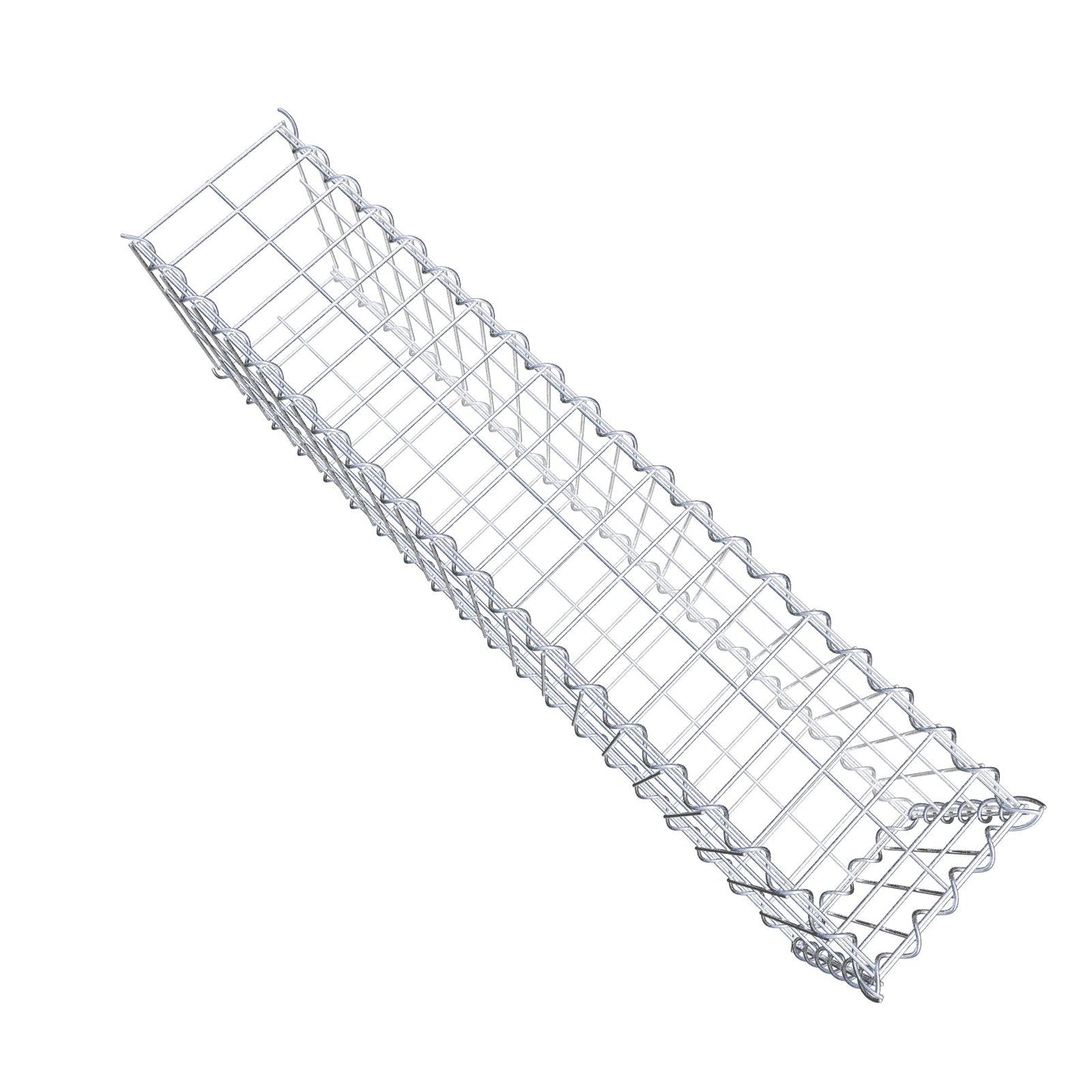 Gavión adulto tipo 2 100 cm x 30 cm x 20 cm (largo x alto x profundidad), tamaño de malla 5 cm x 10 cm, espiral