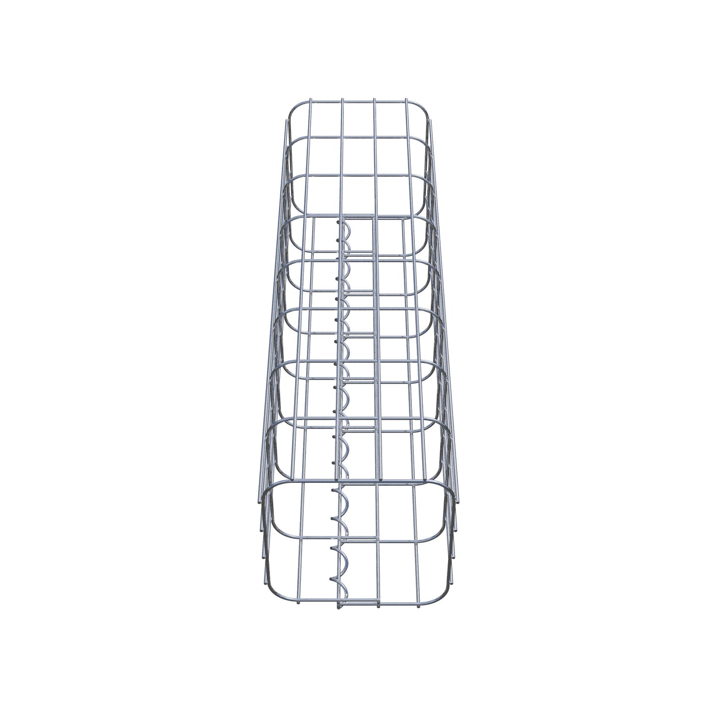 Colonne de gabion carrée 22 cm x 22 cm, hauteur 80 cm, MW 5 cm x 10 cm