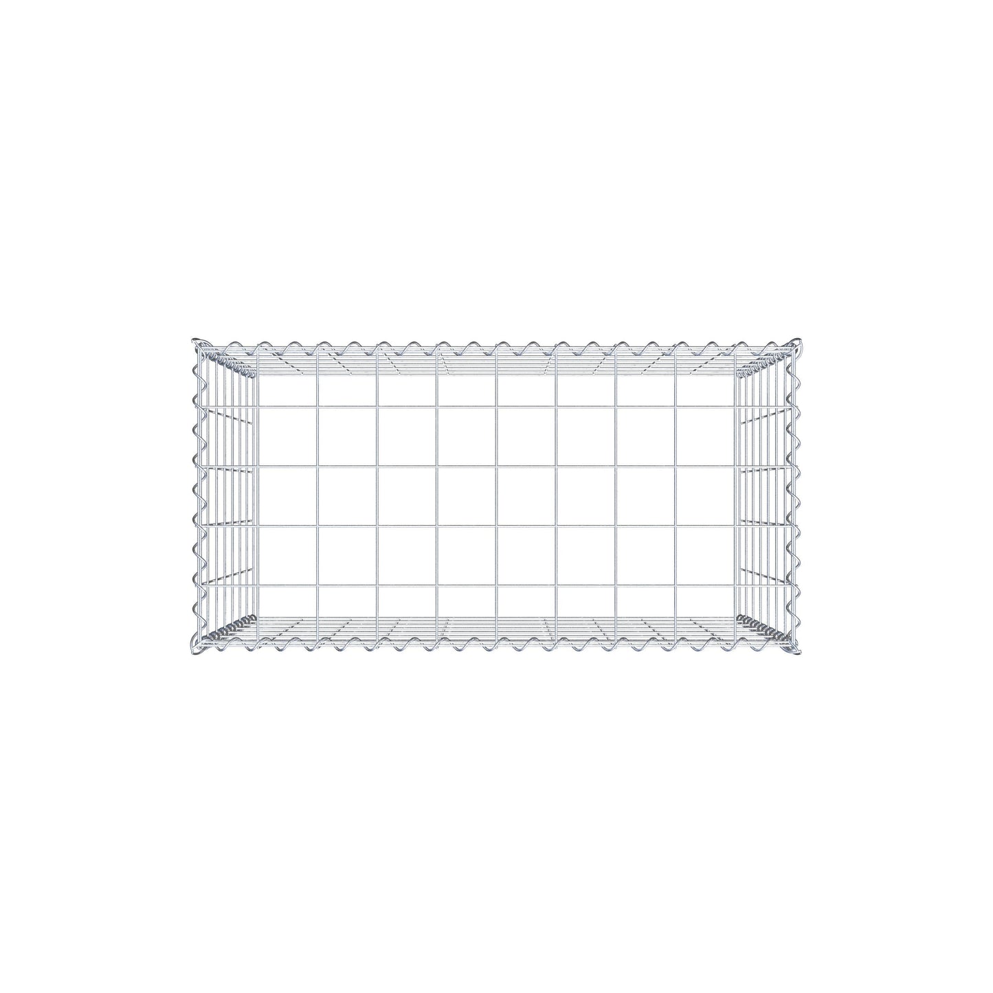 Grown-on gabion type 3 100 cm x 70 cm x 50 cm (L x H x D), mesh size 10 cm x 10 cm, spiral