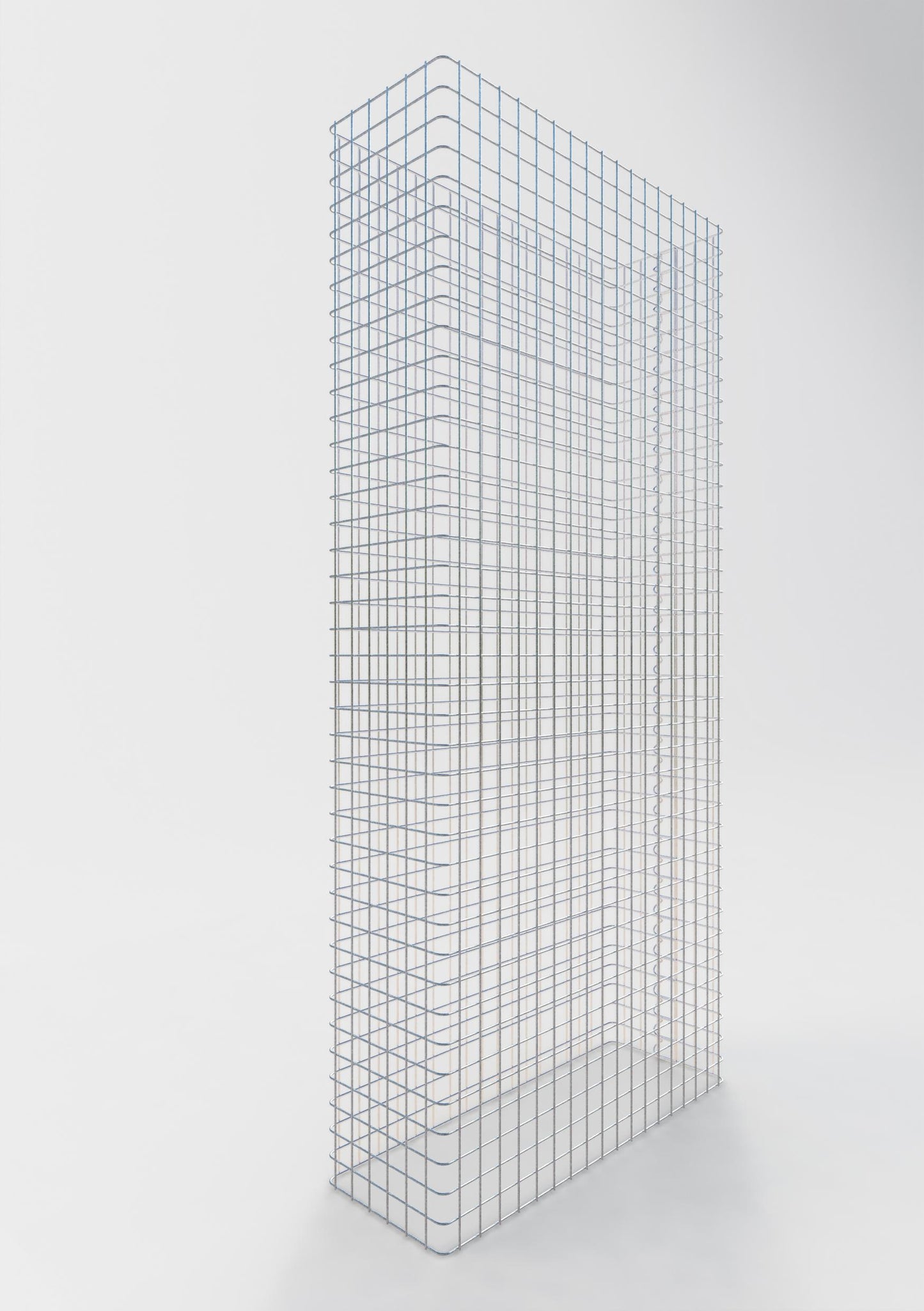 Gabion – Clôture en fil métallique galvanisé, 92 cm x 180 cm x 32 cm