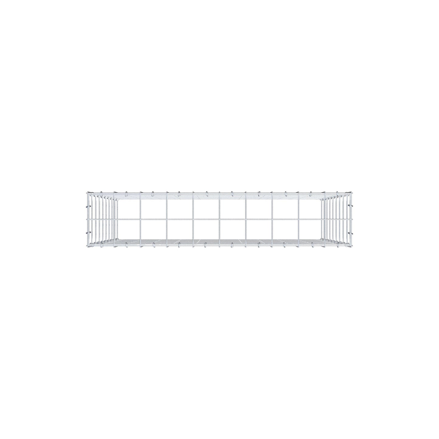 Gavión complementario de tipo 3 100 cm x 90 cm x 20 cm (L x A x P), malla 10 cm x 10 cm, anillo en C