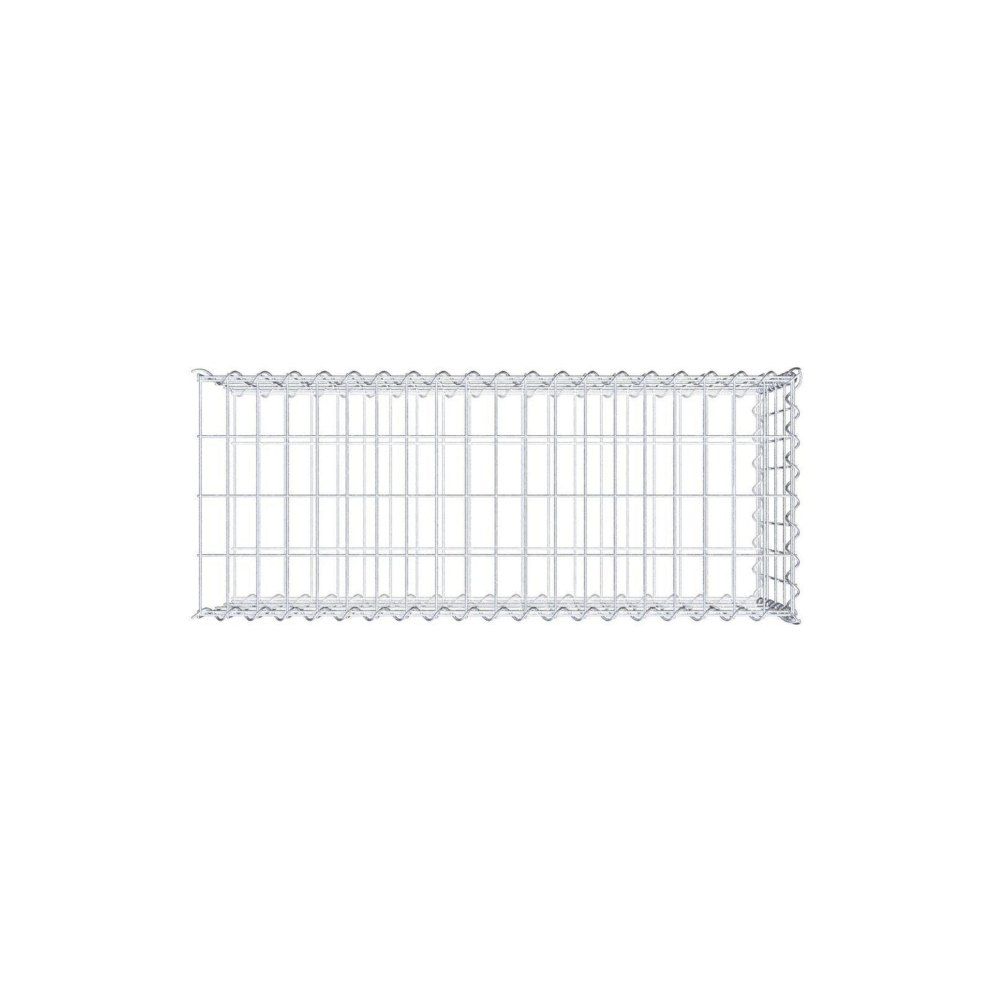Gavión complementario tipo 2 100 cm x 40 cm x 40 cm (L x A x P), malla 5 cm x 10 cm, espiral