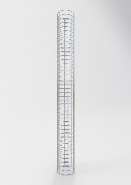Gabionensäule rund 22 cm Durchmesser, 200 cm Höhe, Maschenweite 5 cm x 5 cm