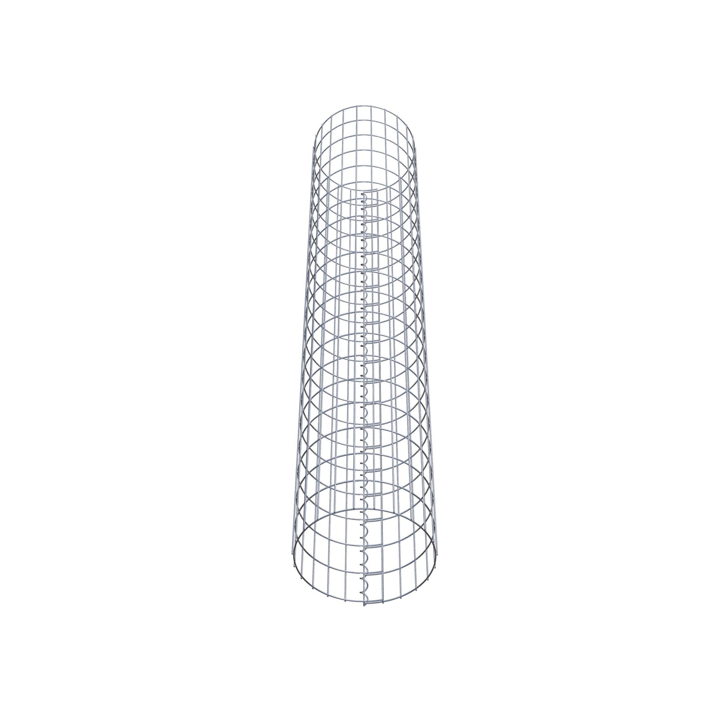 Gabion column around 37 cm diameter, 200 cm height, mesh size 5 cm x 10 cm