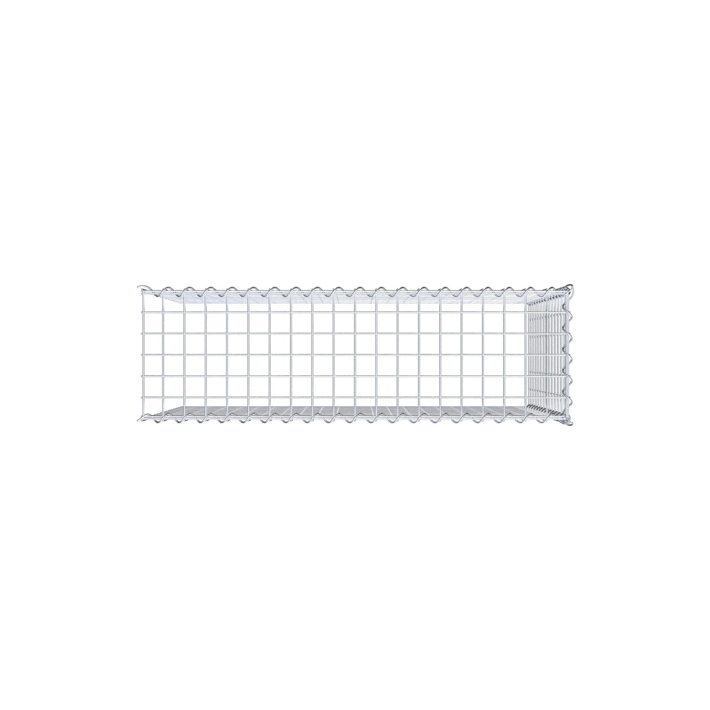Aangegroeide schanskorf type 4 100 cm x 70 cm x 30 cm (L x H x D), maaswijdte 5 cm x 5 cm, spiraal