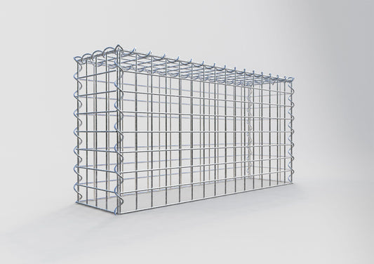 Gabion rapporté type 3 80 cm x 40 cm x 20 cm (L x H x P), mailles 5 cm x 5 cm, spirale