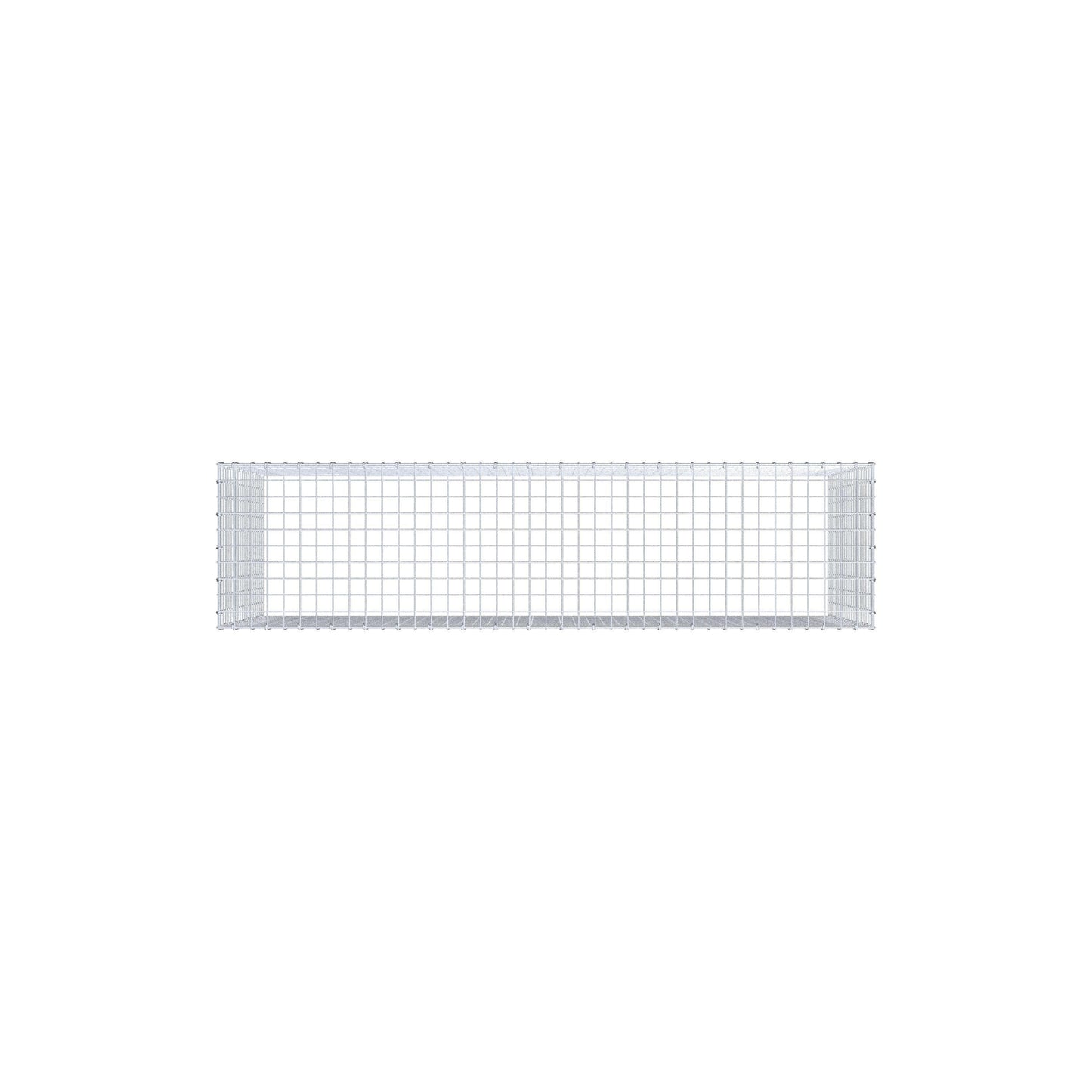 Monteret gabion type 3 200 cm x 100 cm x 50 cm (L x H x D), maskestørrelse 5 cm x 5 cm, C-ring