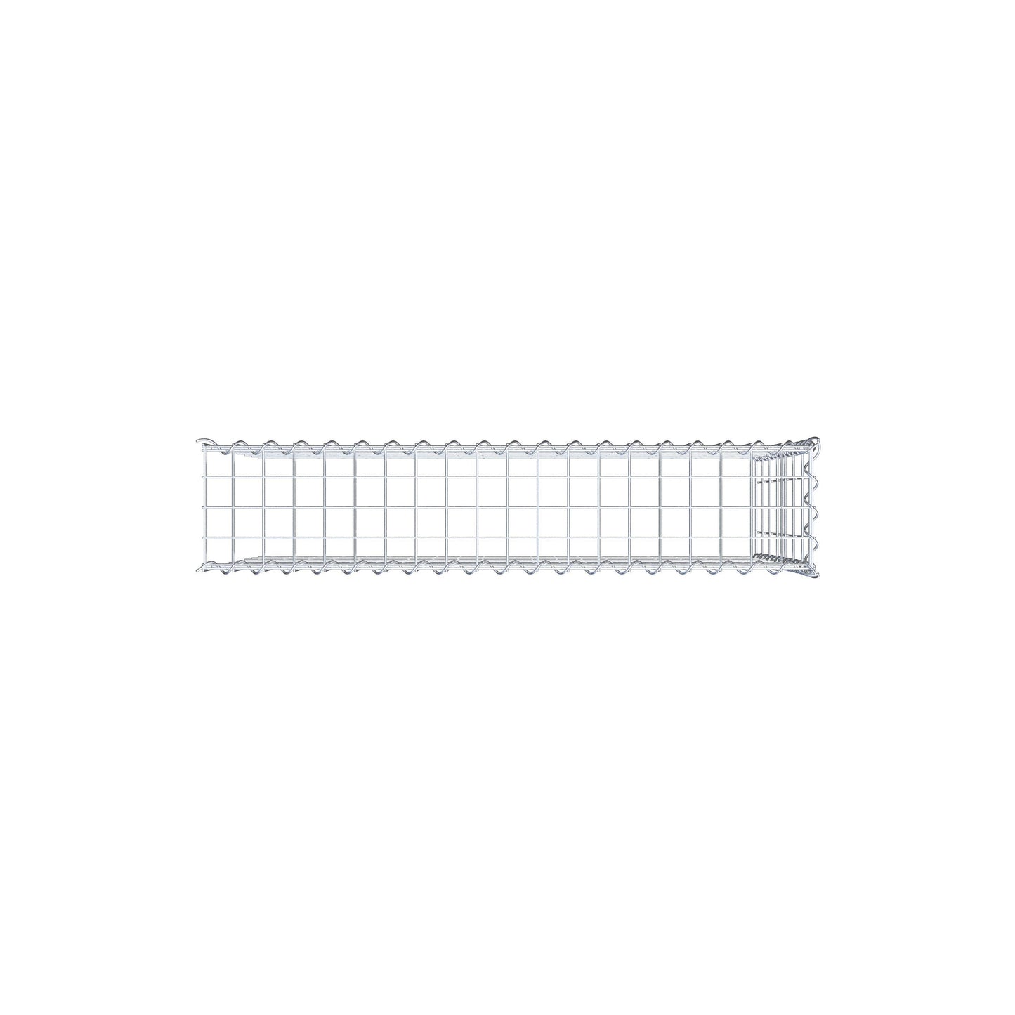Add-on schanskorf type 4 100 cm x 70 cm x 20 cm (L x H x D), maaswijdte 5 cm x 10 cm, spiraalvormig
