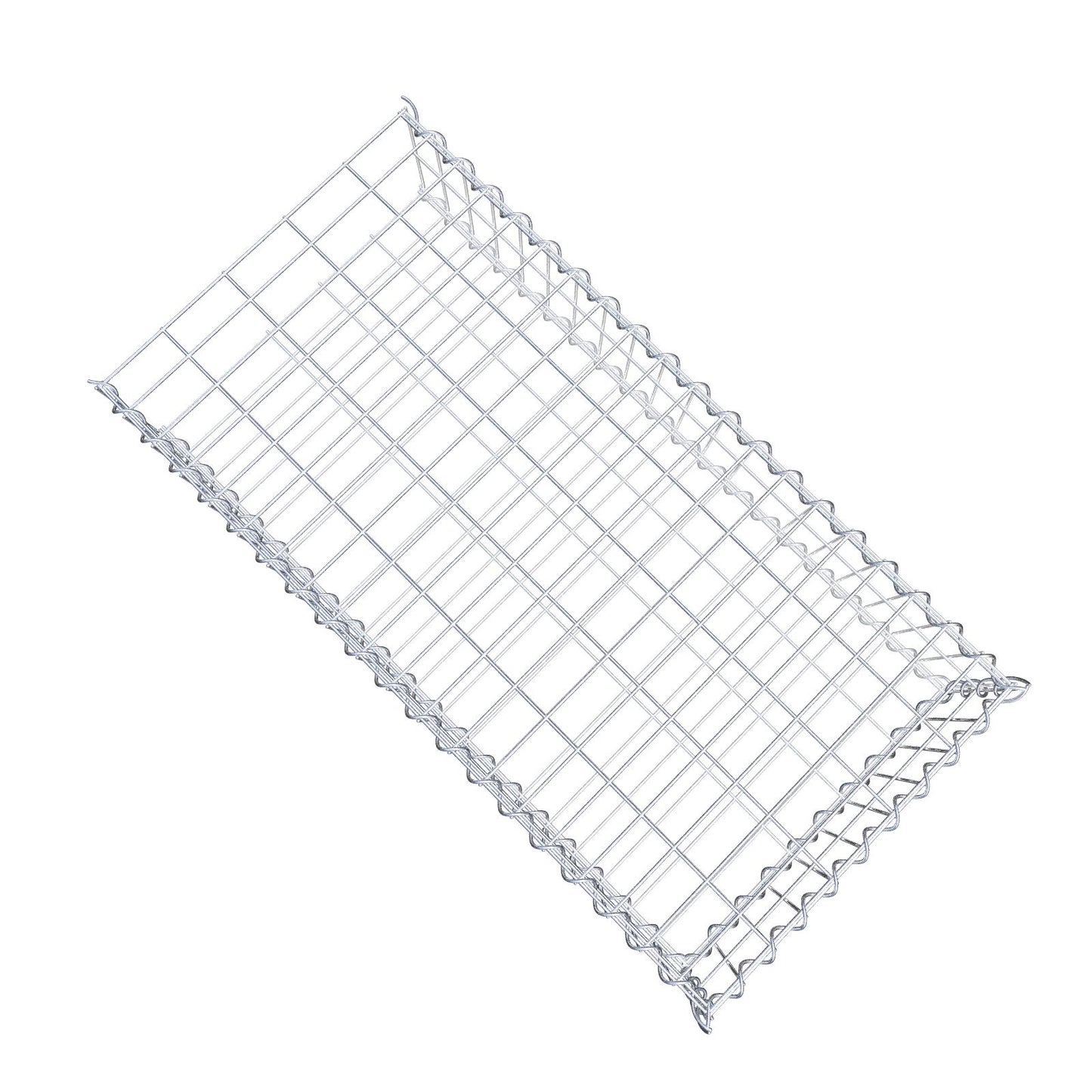 Gabião tipo 2 100 cm x 20 cm x 50 cm (C x A x P), malhagem 5 cm x 10 cm, espiral