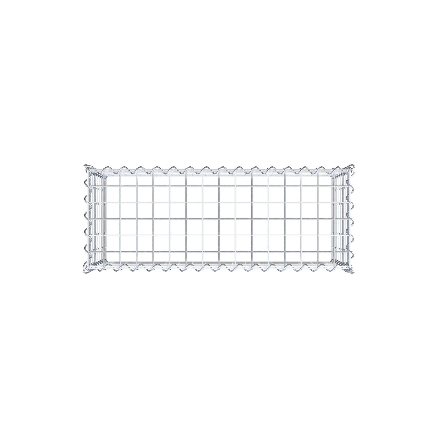 Add-on schanskorf type 3 80 cm x 40 cm x 30 cm (L x H x D), maaswijdte 5 cm x 5 cm, spiraalvormig