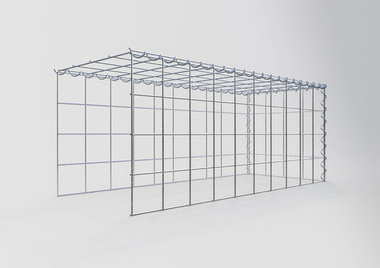 Gavión complementario tipo 4 100 cm x 40 cm x 40 cm (L x A x P), malla 10 cm x 10 cm, espiral