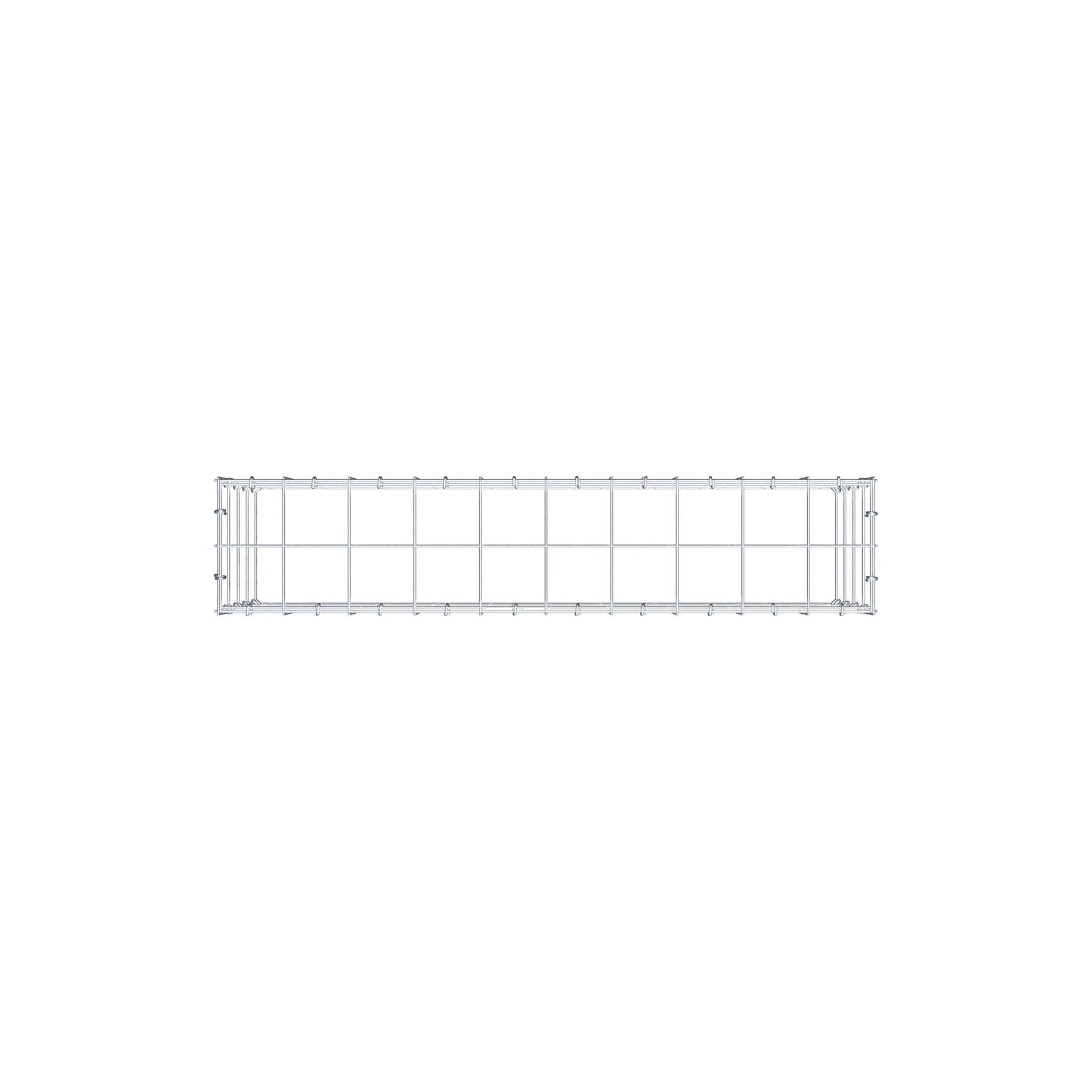 Anbaugabione Typ 3 100 cm x 40 cm x 20 cm (L x H x T), Maschenweite 10 cm x 10 cm, C-Ring