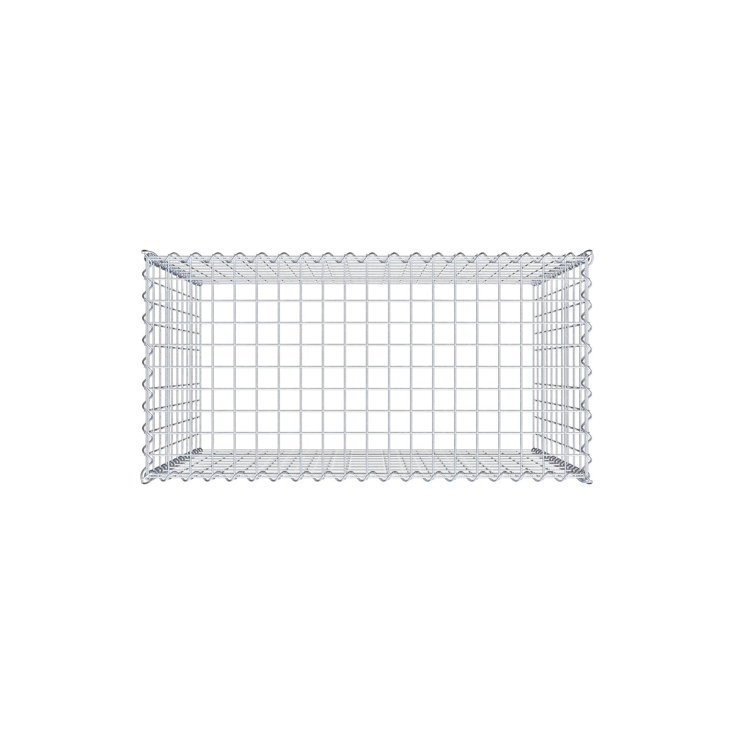 Add-on schanskorf type 3 100 cm x 100 cm x 50 cm (L x H x D), maaswijdte 5 cm x 10 cm, spiraalvormig