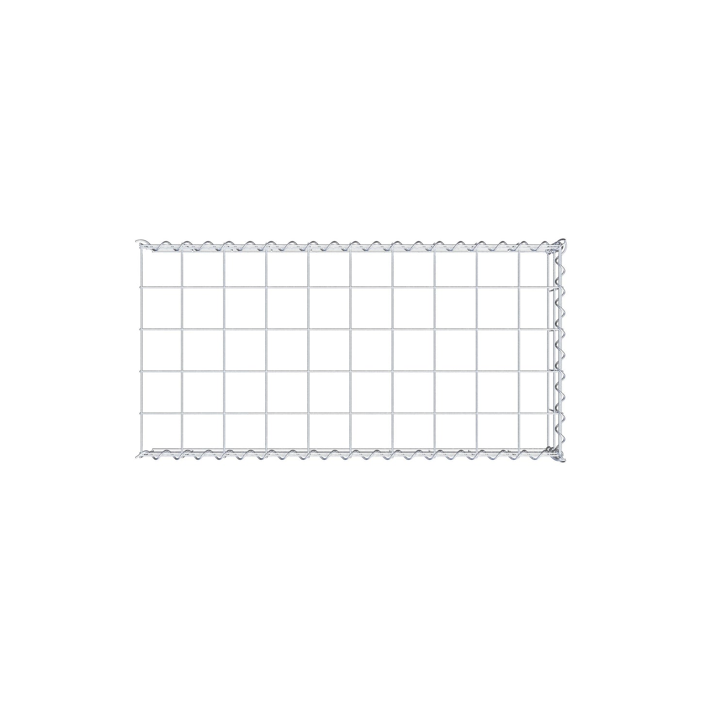 Anbaugabione Typ 4 100 cm x 20 cm x 50 cm (L x H x T), Maschenweite 10 cm x 10 cm, Spirale