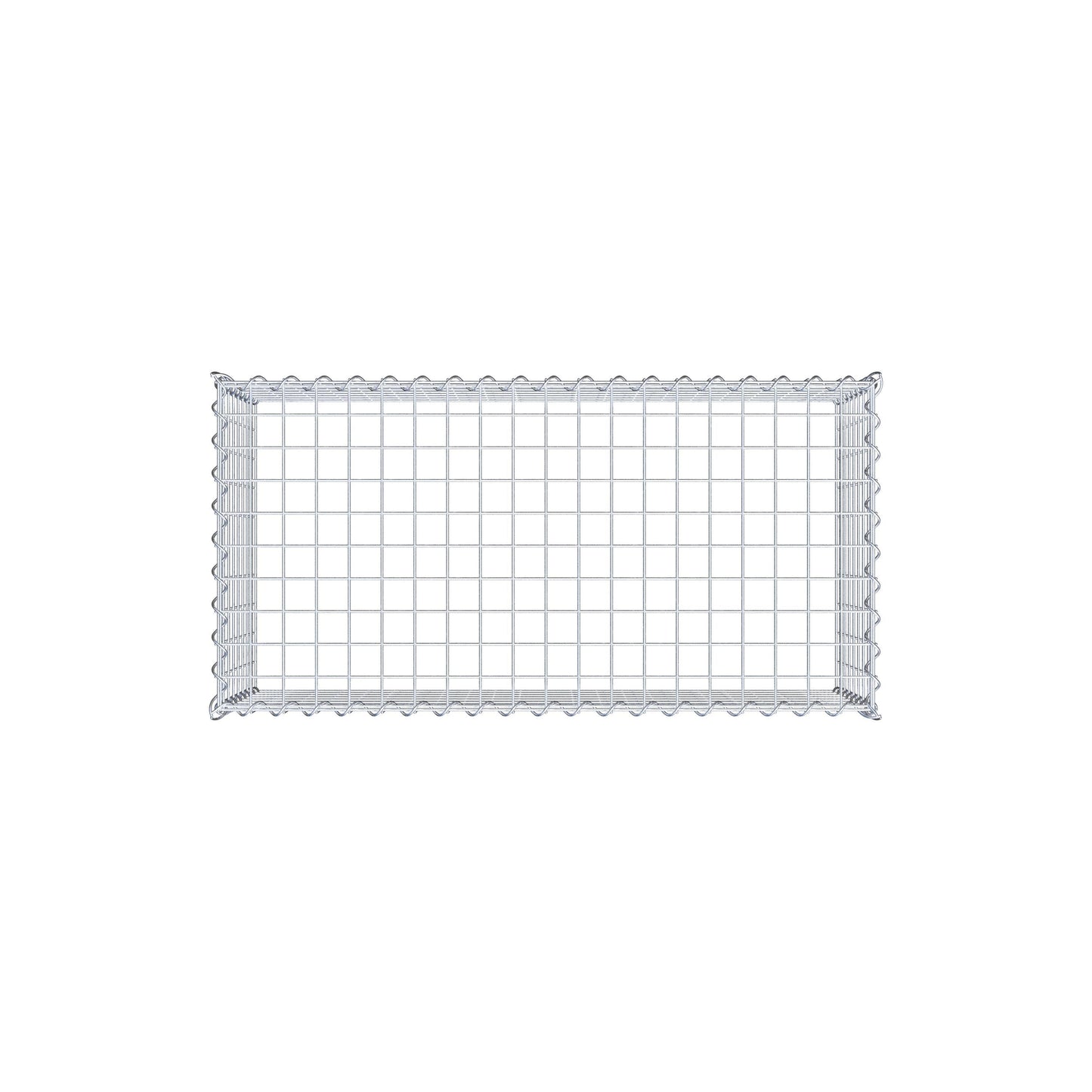 Add-on schanskorf type 3 100 cm x 40 cm x 50 cm (L x H x D), maaswijdte 5 cm x 5 cm, spiraalvormig