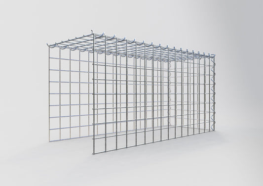 Gavión complementario tipo 4 80 cm x 40 cm x 30 cm (L x A x P), malla 5 cm x 5 cm, espiral