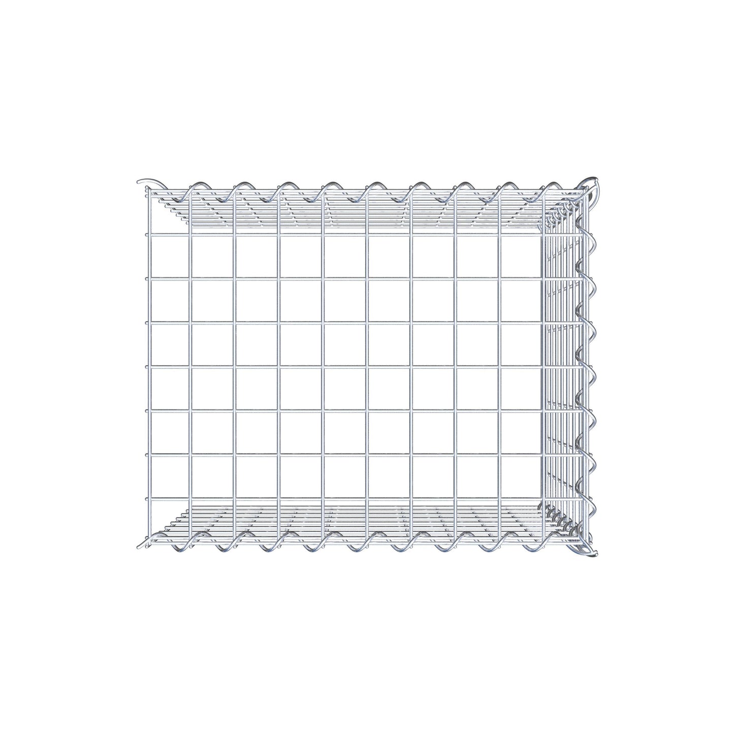 Add-on schanskorf type 4 50 cm x 40 cm x 40 cm (L x H x D), maaswijdte 5 cm x 5 cm, spiraalvormig