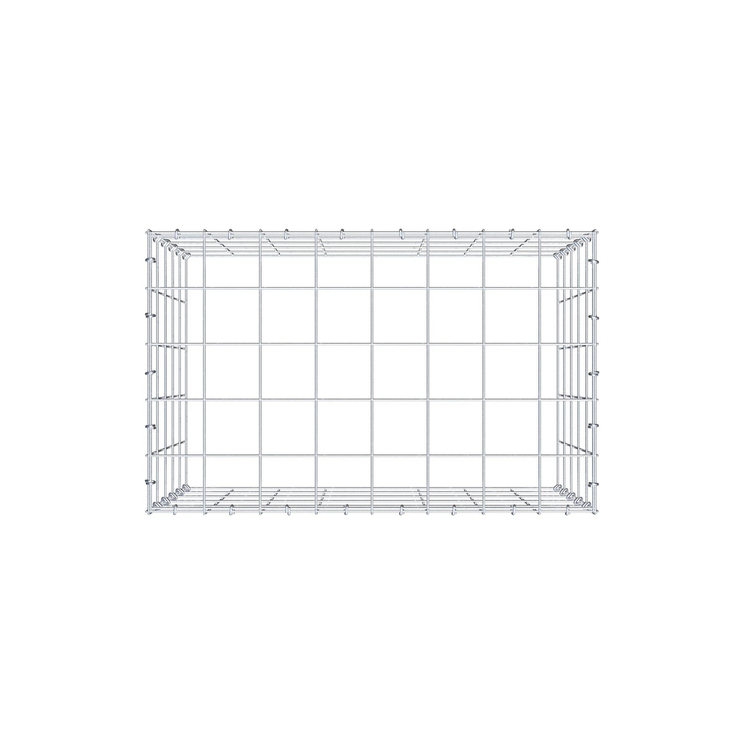 Pile aggiuntivo tipo 3 80 cm x 50 cm x 50 cm (L x H x P), maglia 10 cm x 10 cm, anello a C