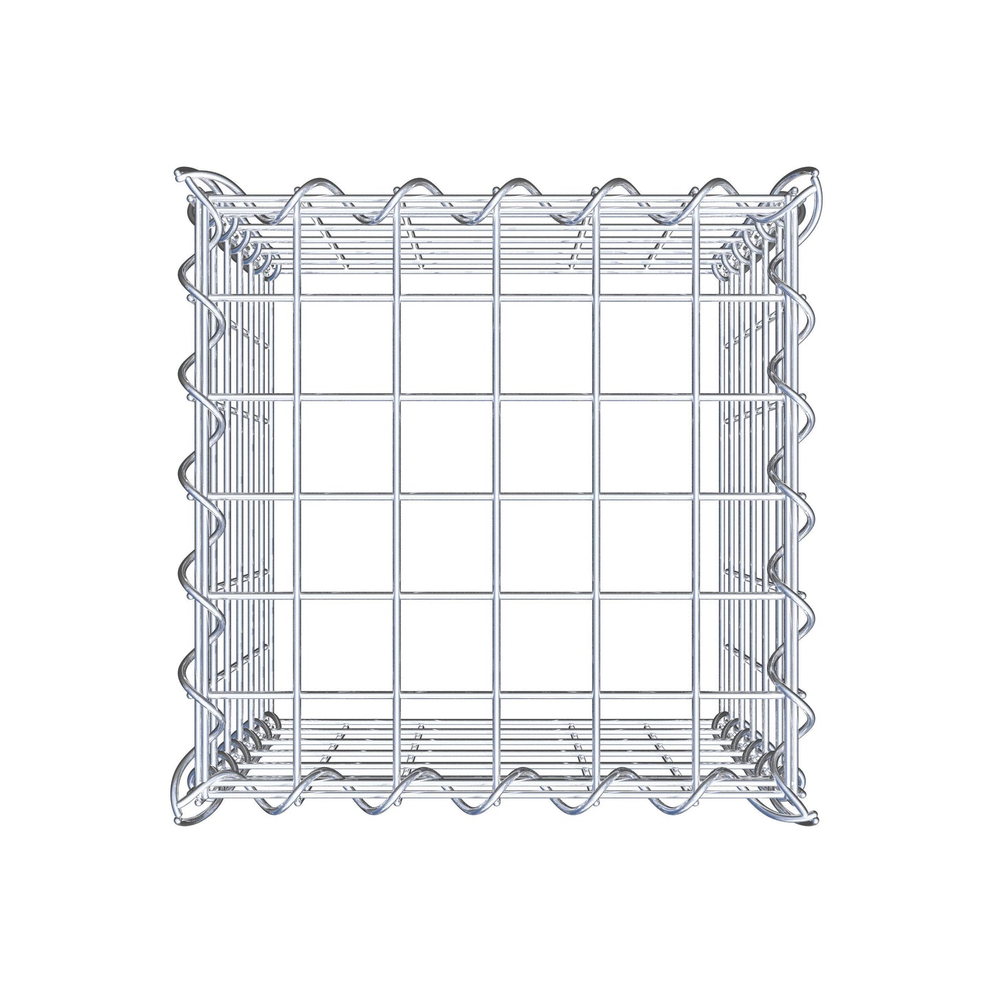 Gabion rapporté type 3 30 cm x 30 cm x 30 cm (L x H x P), mailles 5 cm x 5 cm, spirale