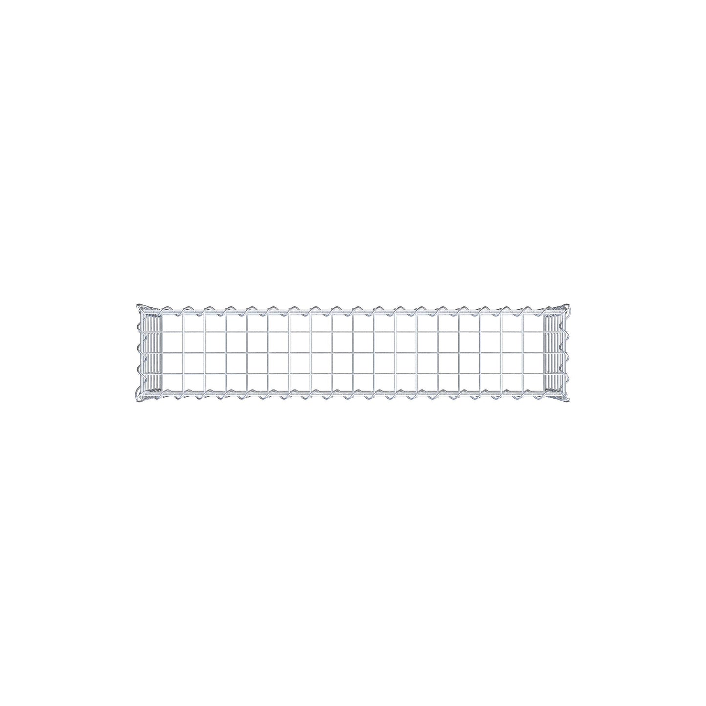 Gabião Tipo 3 100 cm x 30 cm x 20 cm (C x A x P), malhagem 5 cm x 5 cm, espiral