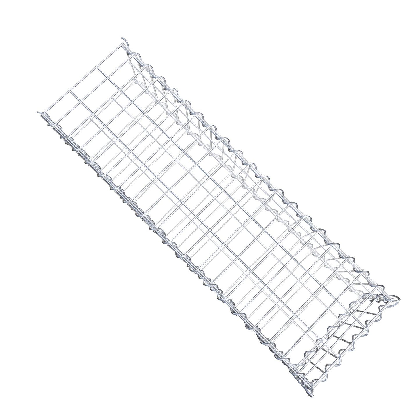 Gabion rapporté type 2 100 cm x 20 cm x 30 cm (L x H x P), mailles 5 cm x 10 cm, spirale