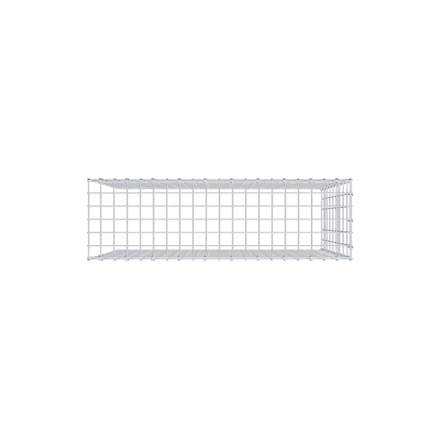 Gavión adicional tipo 4 100 cm x 90 cm x 30 cm (L x A x P), malla 5 cm x 10 cm, anillo en C