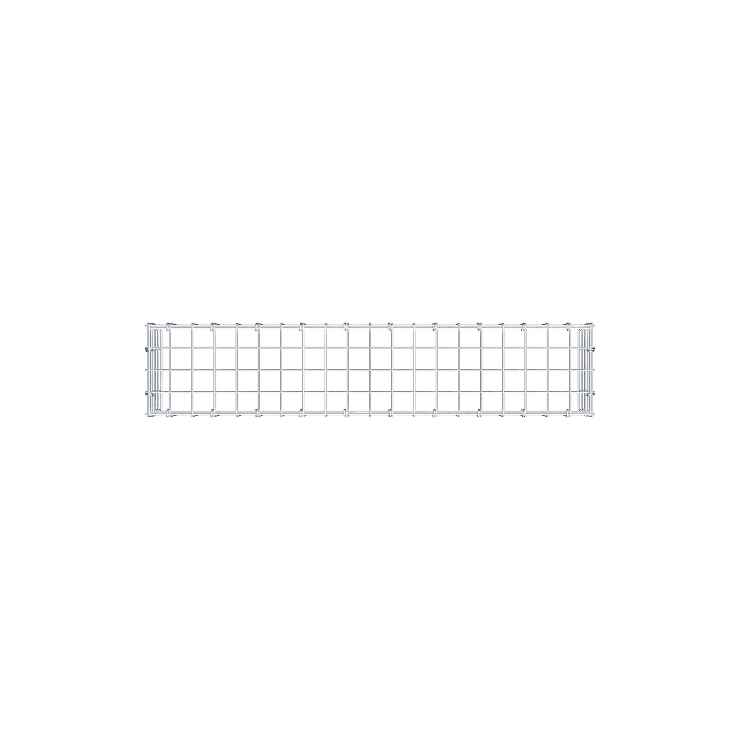 Gabião Tipo 3 100 cm x 20 cm x 20 cm (C x A x P), malhagem 5 cm x 5 cm, anel C