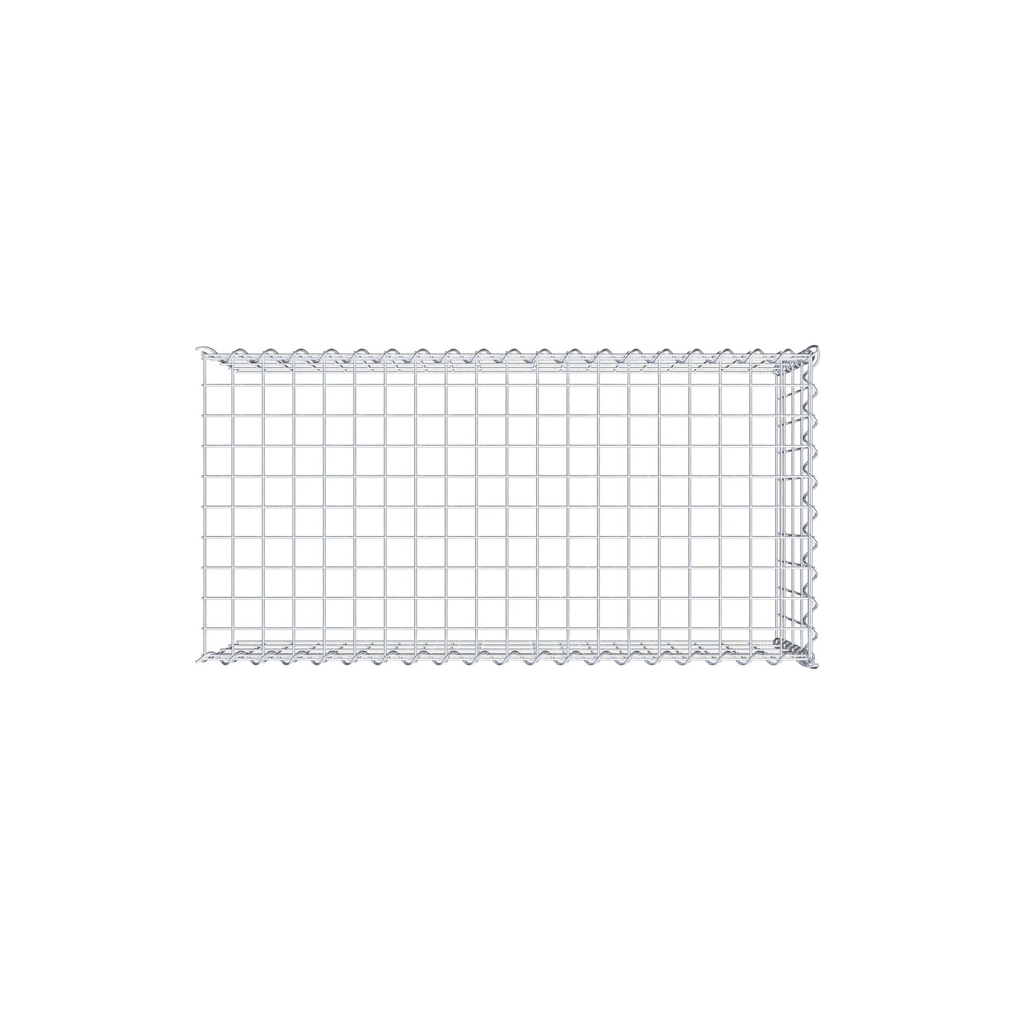 Anbaugabione Typ 4 100 cm x 40 cm x 50 cm (L x H x T), Maschenweite 5 cm x 10 cm, Spirale