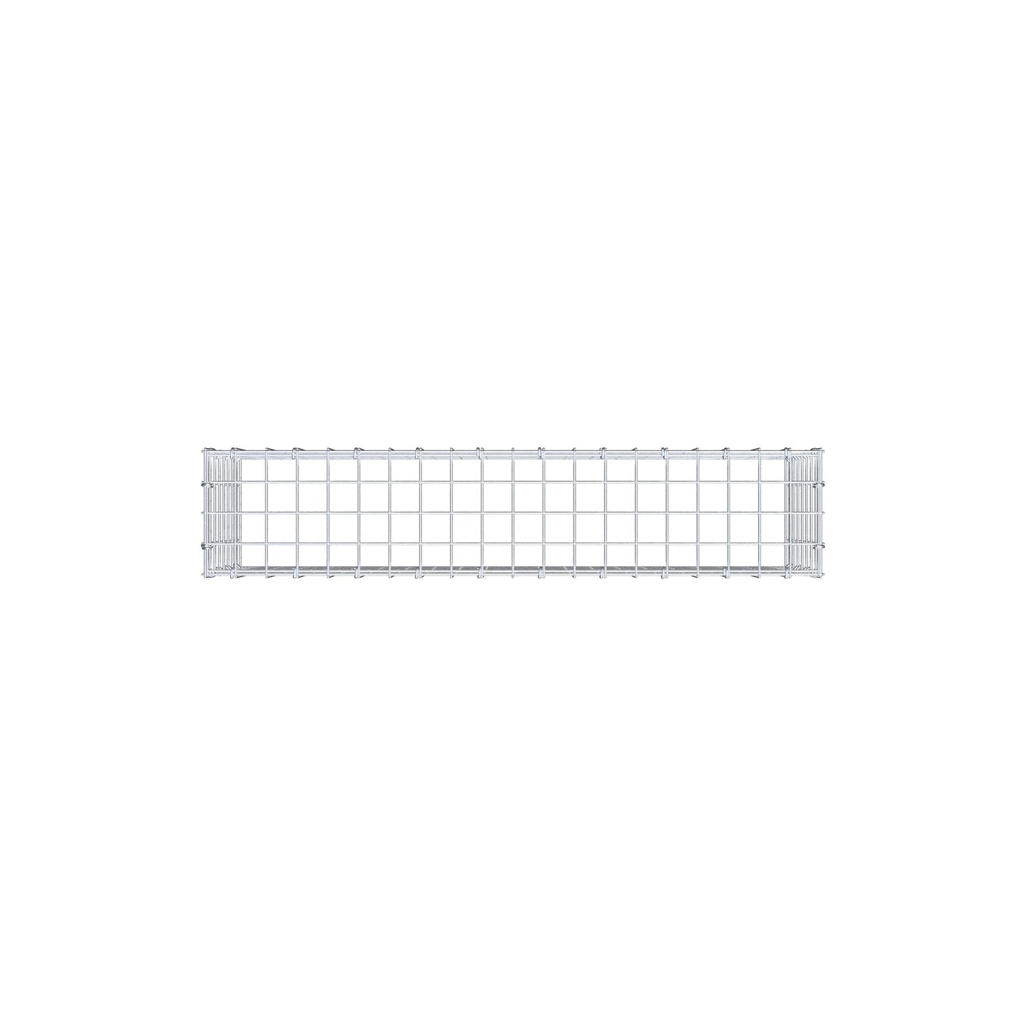 Typ 3 påbyggnadsgabion 100 cm x 40 cm x 20 cm (L x H x D), maskstorlek 5 cm x 5 cm, C-ring