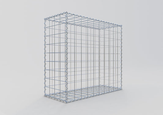 Gabion 100 cm x 90 cm x 40 cm (L x H x D), mesh size 10 cm x 10 cm, spiral