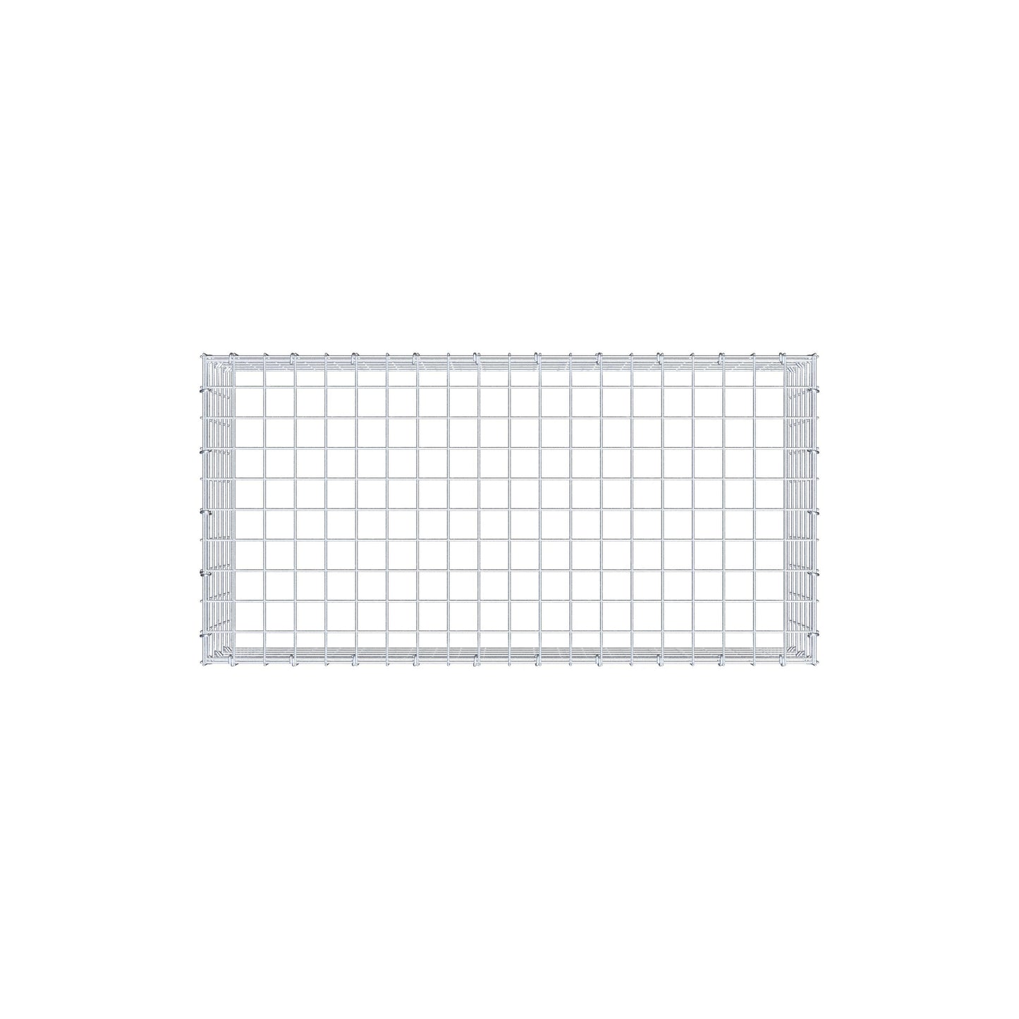 Type 3 oplegkorf 100 cm x 30 cm x 50 cm (L x H x D), maaswijdte 5 cm x 5 cm, C-ring